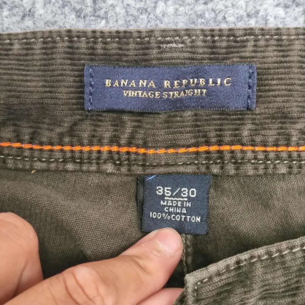 Banana Republic Pants Mens 35x30 Brown Corduroy Vintage Straight Regular Fit